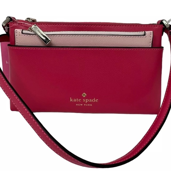 kate spade Handbags - Kate Spade Two Piece Sadie Saffiano Leather Pink Crossbody Bag and Insert $249